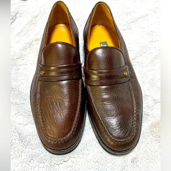 Bally Brown Leather Loafers with Gold Hardware Bally Suisse Leather Loafers | Brown | FARFETCH main image 4